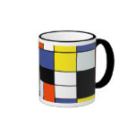 Mondrian - composición una taza