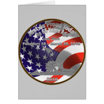 Moneda conmemorativa de Iwo Jima Tarjeta