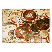 Moneda de Las Vegas tarjetas