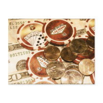 Moneda de Las Vegas tarjetas postales