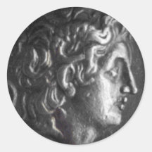 Moneda griega pegatinas  