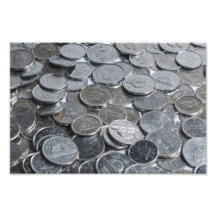 Monedas de plata canadienses fotografías  