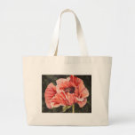 Monedero botánico rosado de la bolsa de asas de la