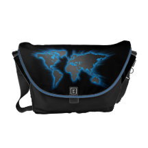 monedero del mapa del mundo bolsas messenger