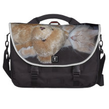 monedero del peluche del gato n bolsas para portatil