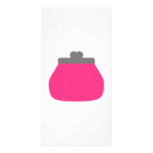 Monedero rosado tarjeta personal