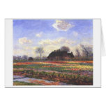 Monet-Tulpenfelder en Sassenheim-1886 Tarjetón