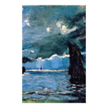 Monet un envío del paisaje marino papeleria
