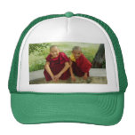 Monjes en el gorra del parque de los ciervos