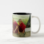 Monjes en la taza del parque de los ciervos