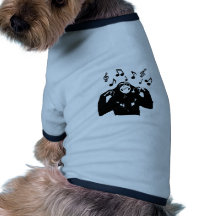monkeymonkey de la música camisa de perrito