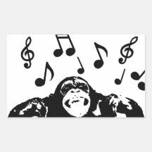 monkeymonkey de la música pegatinas  