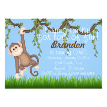 Monking alrededor de la invitación