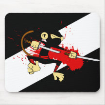 Mono de Ninja Alfombrillas De Ratones