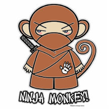 ¡Mono de Ninja! Escultura de la foto Escultura Fotografica