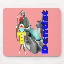 Mono del calcetín del dentista--Adorable Alfombrillas De Raton