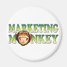 Mono del márketing imán de frigorífico