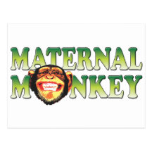 Mono maternal tarjetas postales