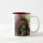 Mono para el verde tazas de café