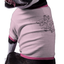 mono patinador prenda mascota