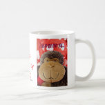 Mono sobre usted Taza-personalizar