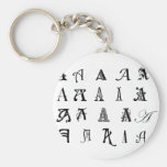 Monograma "A " Llavero Personalizado