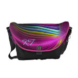Monograma abstracto artístico de la bolsa de mensa bolsa de mensajería