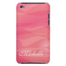 Monograma anaranjado rosado del modelo iPod touch Case-Mate fundas