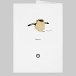 Monograma azul Notecard de la laguna del pingüino tarjetas