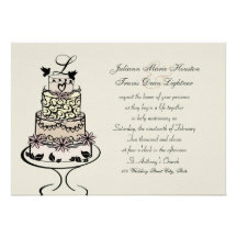 Monograma/boda del pastel de bodas anuncios  