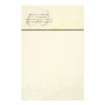Monograma Brown y efectos de escritorio de la nata Papelería Personalizada