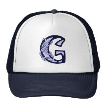 Monograma céltico G de la inicial de la letra del  Gorra