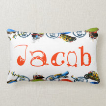 Monograma conocido caprichoso para Jacob/los mucha Almohadas