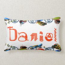 Monograma conocido personalizado para Daniel/los m Cojin