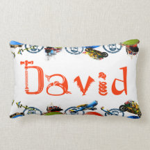 Monograma conocido personalizado para David/los mu Cojin