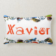 Monograma conocido personalizado para Javier/los m Almohadas