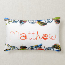 Monograma conocido personalizado para Matthew/los  Cojin