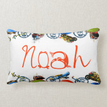 Monograma conocido personalizado para Noah/los muc Cojin