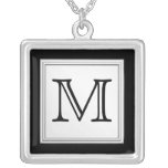 Monograma de encargo impreso. Gris negro y pálido Joyerias