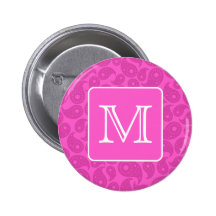 Monograma de encargo. Modelo rosado brillante de P Pins