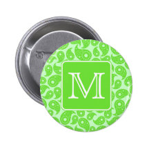 Monograma de encargo. Modelo verde claro de Paisle Pins