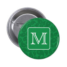 Monograma de encargo. Modelo verde oscuro de Paisl Pins
