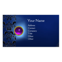 MONOGRAMA DE LA GEMA DEL DAMASCO DEL ECLIPSE PLANTILLAS DE TARJETA DE NEGOCIO