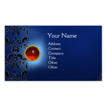 MONOGRAMA DE LA GEMA DEL DAMASCO DEL ECLIPSE TARJETA PERSONAL