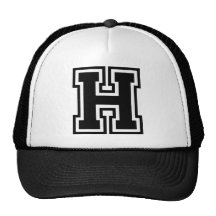 Monograma de la letra "H" Gorros