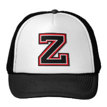 Monograma de la letra "Z" Gorras De Camionero