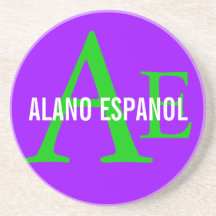 Monograma de la raza de Alano Espanol Posavaso Para Bebida