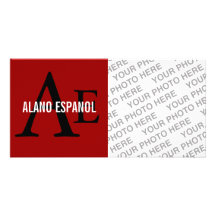 Monograma de la raza de Alano Espanol Tarjetas Fotográficas