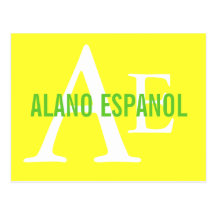 Monograma de la raza de Alano Espanol Tarjetas Postales