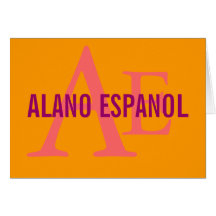 Monograma de la raza de Alano Espanol Tarjeton